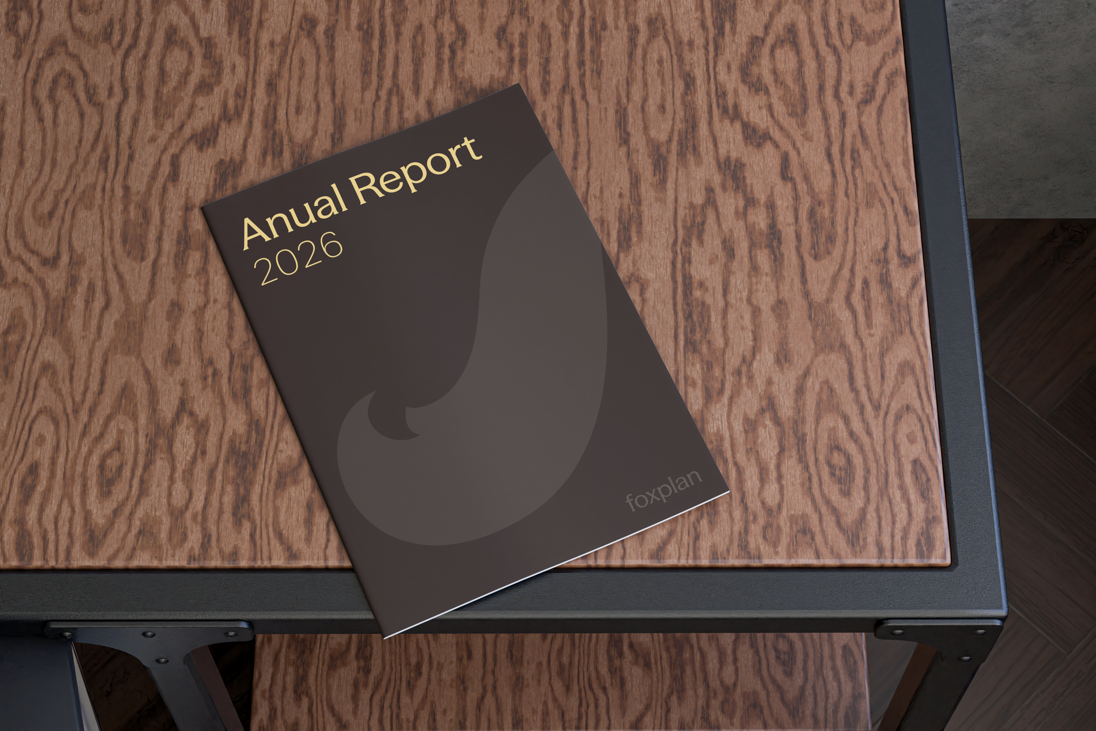 Anual Report Mockup Brown
