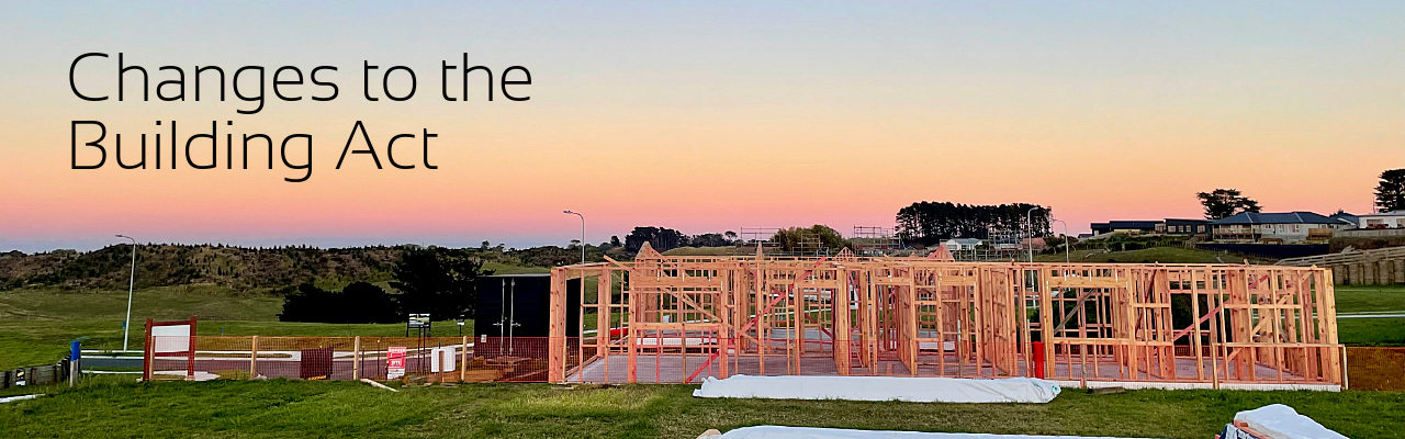 Changes to the building act banner