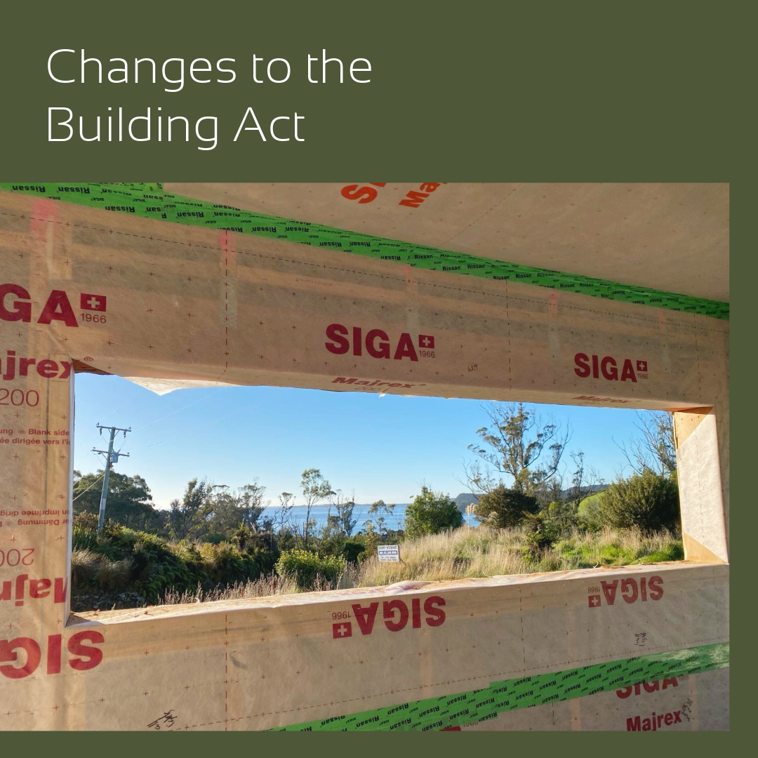 Changes to the NZ Building Act