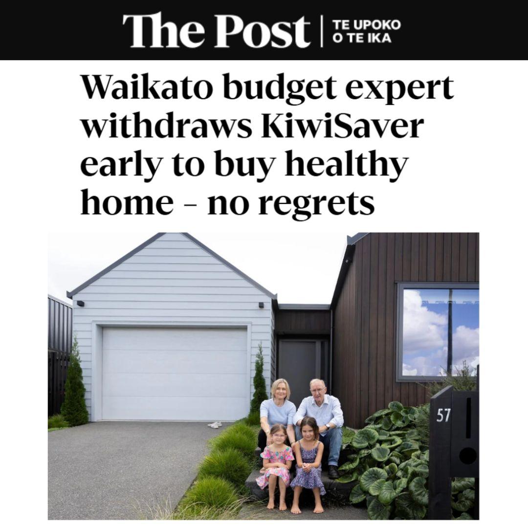 The Post article: Waikato budget expert withdraws KiwiSaver early to buy eHaus - no regrets