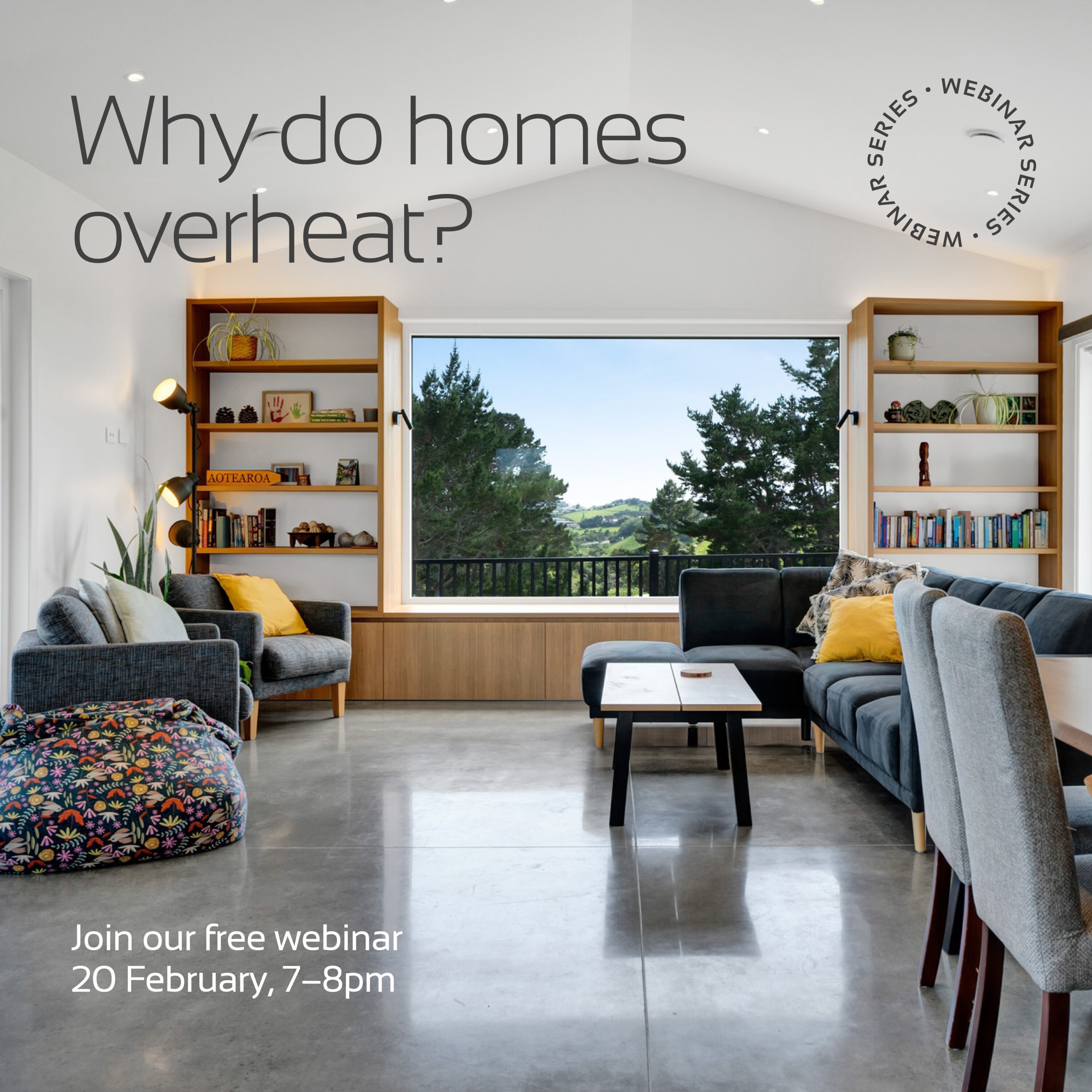 Why do homes overheat? Join our webinar to find out how we design & build to eliminate that risk