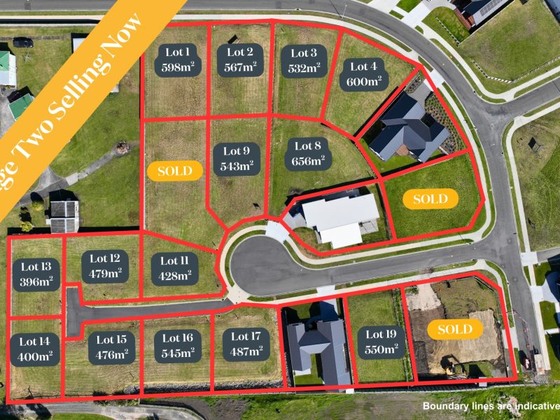 Tasman Estate Stage 2 selling now 2