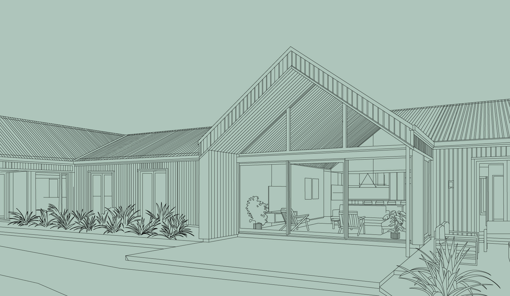 Passive House Wireframe