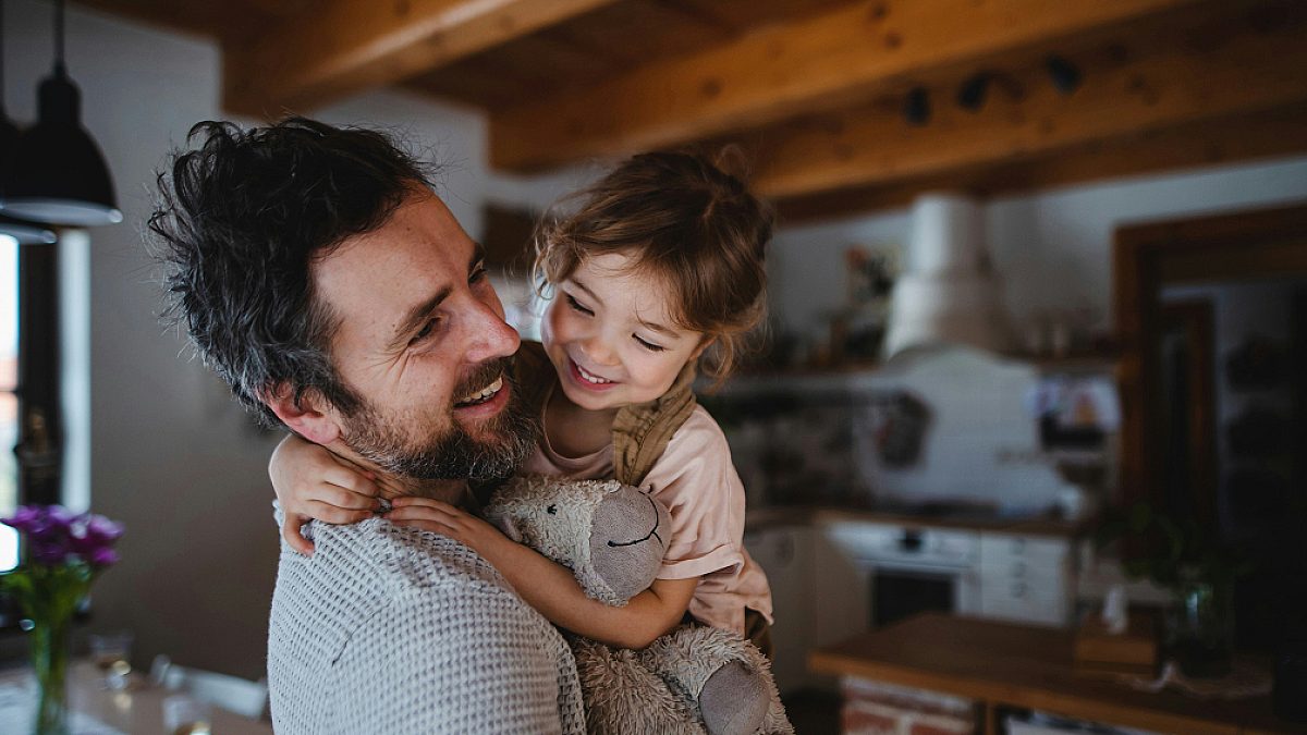 Father and Daughter hugging