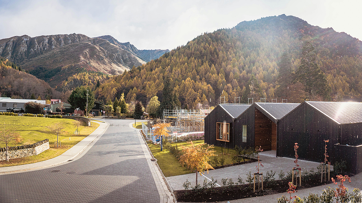 New property development in New Zealand countryside