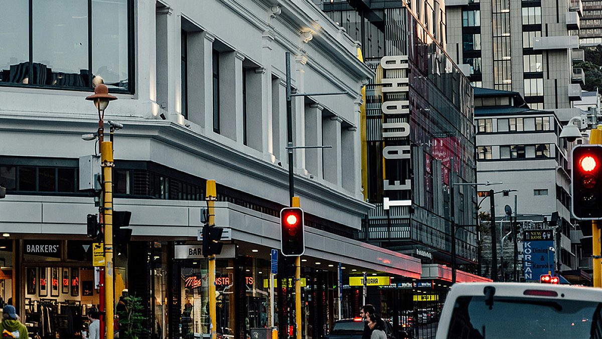 Wellington New Zealand CBD crossroads